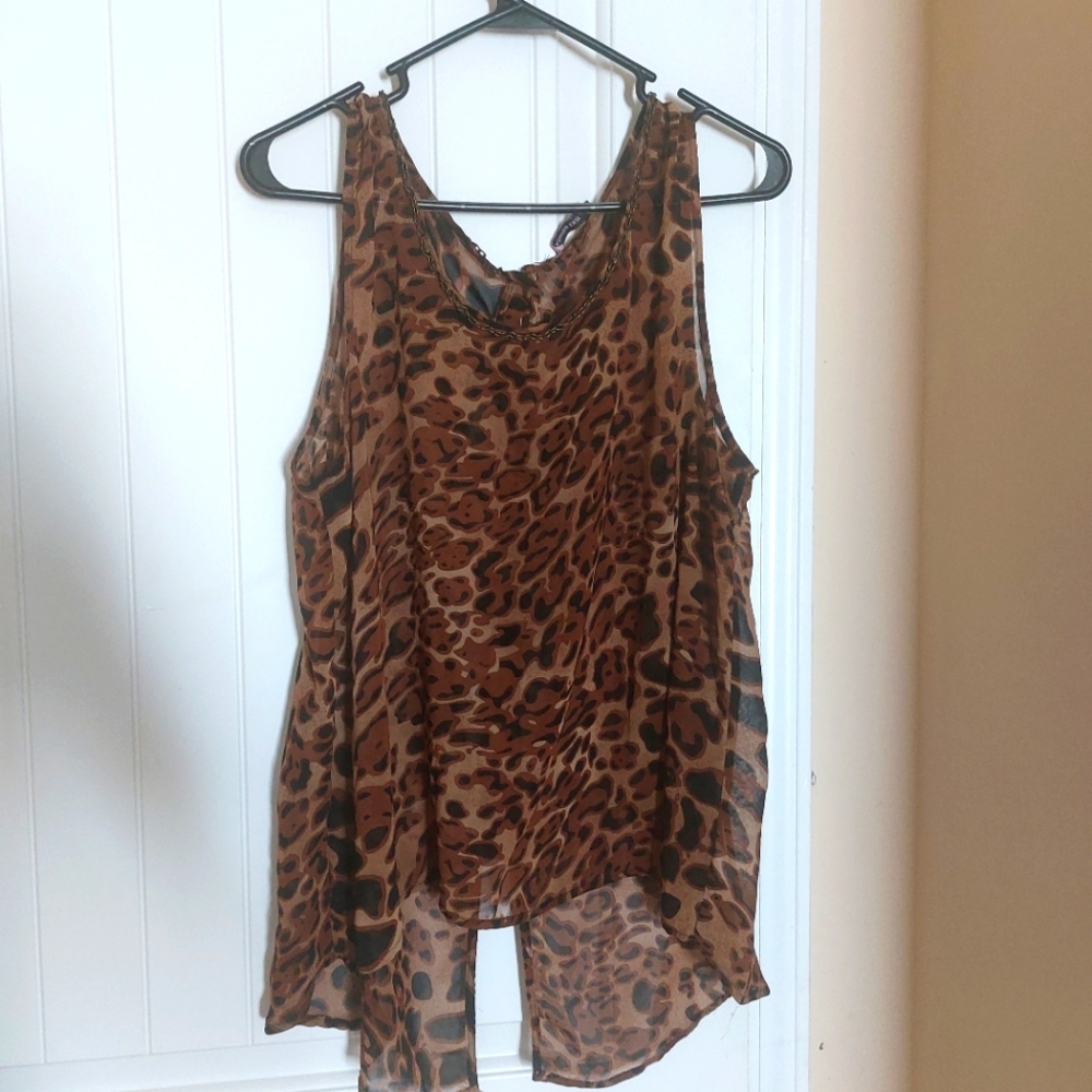Leopard tank top